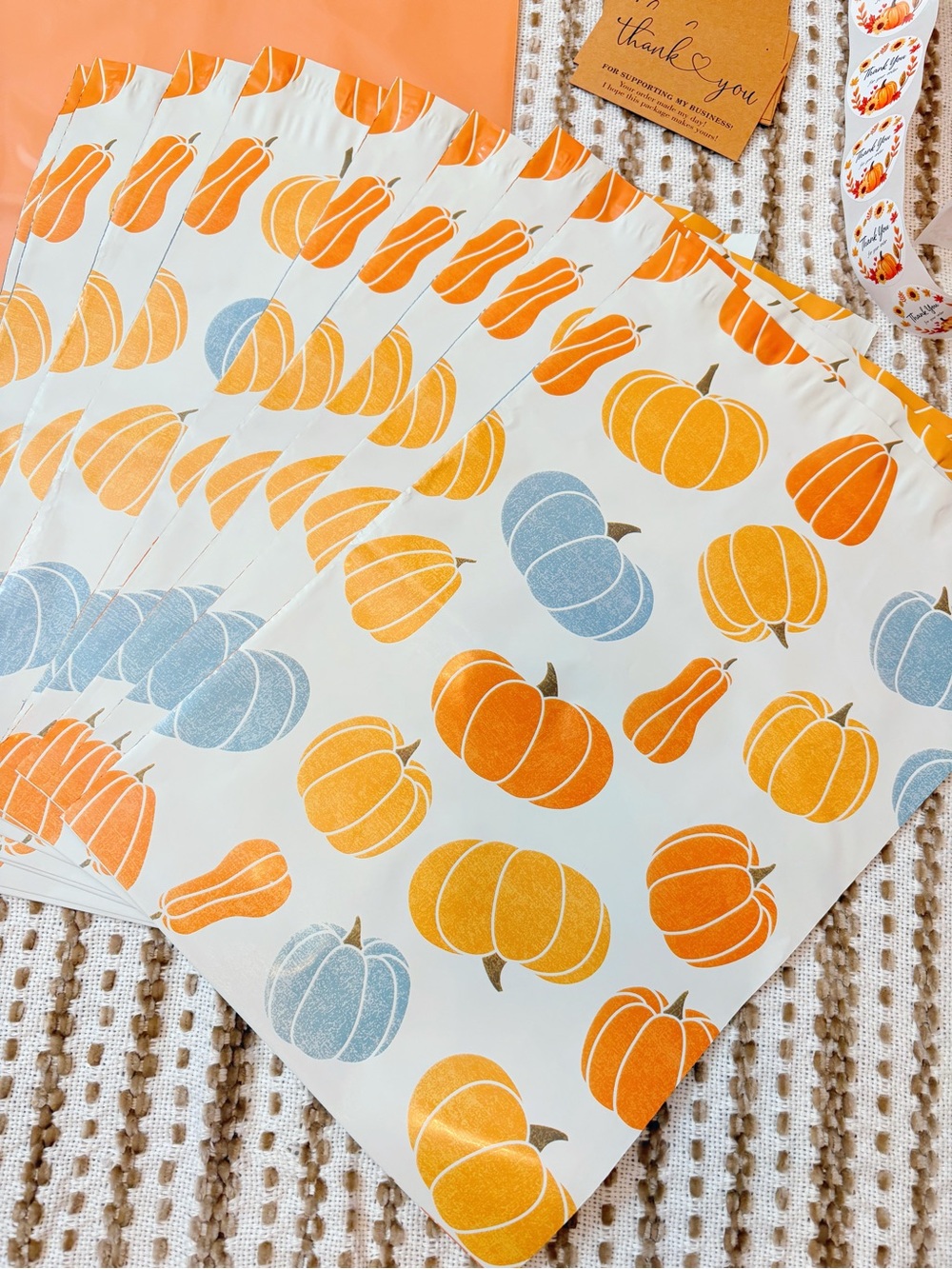 85 Piece Autumn Pumpkin Shipping Supply Bundle 🍂🍁 - Picture 2 of 4